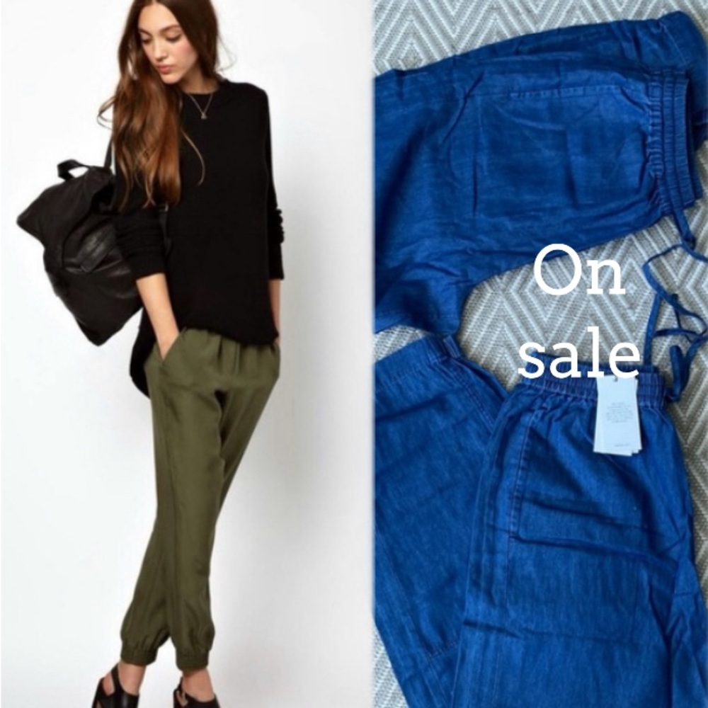 Whistles indigo blue jogger  pants